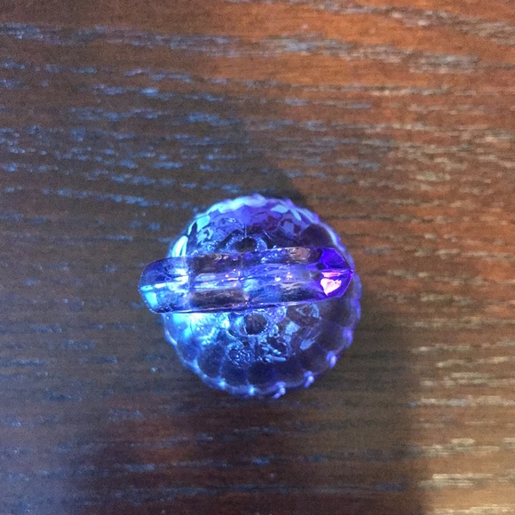 Fenton Signed Hand Painted Amethyst Bell - Picture 4 of 6